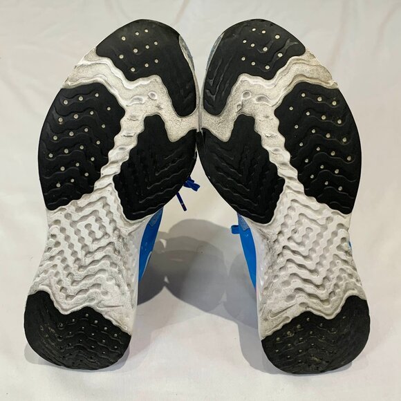 Nike Odyssey React Flyknit 2 Running Shoes Blue Orange BQ1676-402 Men's Size 8 - Picture 6 of 16